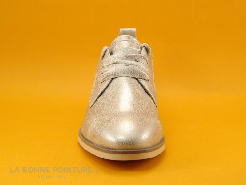 Tamaris 1-23204-20 Light Gold - Derby Femme Metallise 4 Tamaris 1-23204-20 Light Gold - Derby Femme Metallise – Image 2