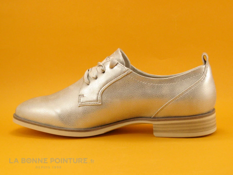 Tamaris 1-23204-20 Light Gold - Derby Femme Metallise 5 Tamaris 1-23204-20 Light Gold - Derby Femme Metallise – Image 3