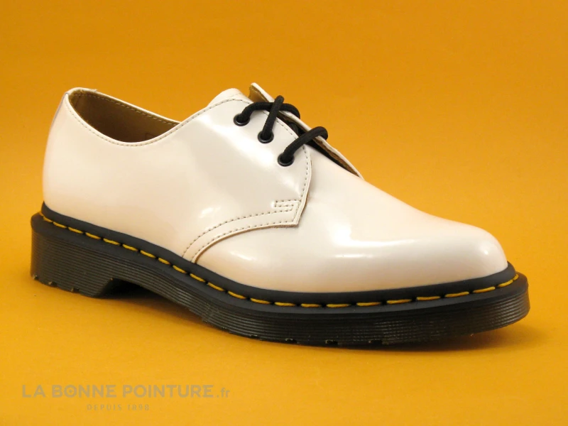 Dr. Martens Dr Martens 1461 White Patent Lamper - Chaussure Basse Blanc Verni 7 Dr. Martens Dr Martens 1461 White Patent Lamper - Chaussure Basse Blanc Verni – Image 5