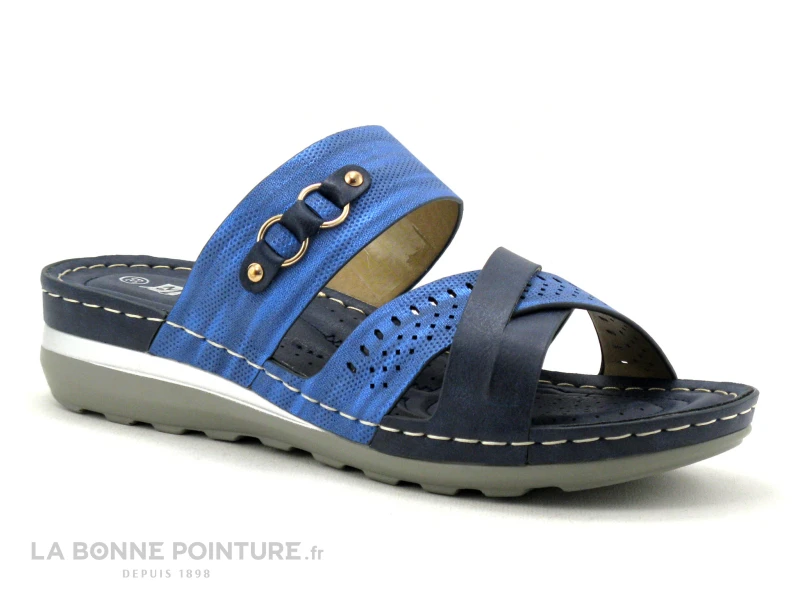 Morans ROMARYTO Marine - Bleu Metal - Mule Femme 3 Morans ROMARYTO Marine - Bleu Metal - Mule Femme
