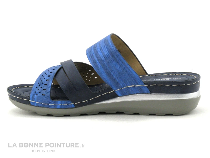 Morans ROMARYTO Marine - Bleu Metal - Mule Femme 4 Morans ROMARYTO Marine - Bleu Metal - Mule Femme – Image 2