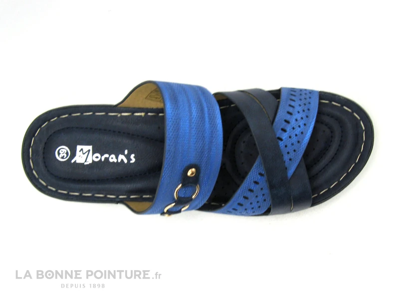 Morans ROMARYTO Marine - Bleu Metal - Mule Femme 5 Morans ROMARYTO Marine - Bleu Metal - Mule Femme – Image 3