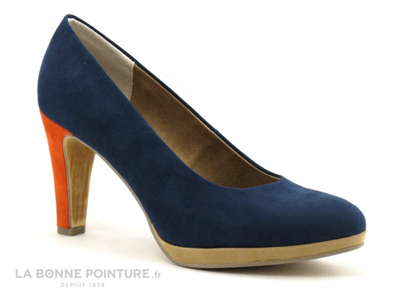 Marco Tozzi 2-22441-26 Navy Multi - Escarpin Talon Haut 3 Marco Tozzi 2-22441-26 Navy Multi - Escarpin Talon Haut