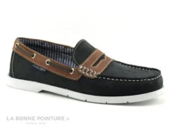 Thalassa TENON Marine Marron - Mocassin Souple Homme