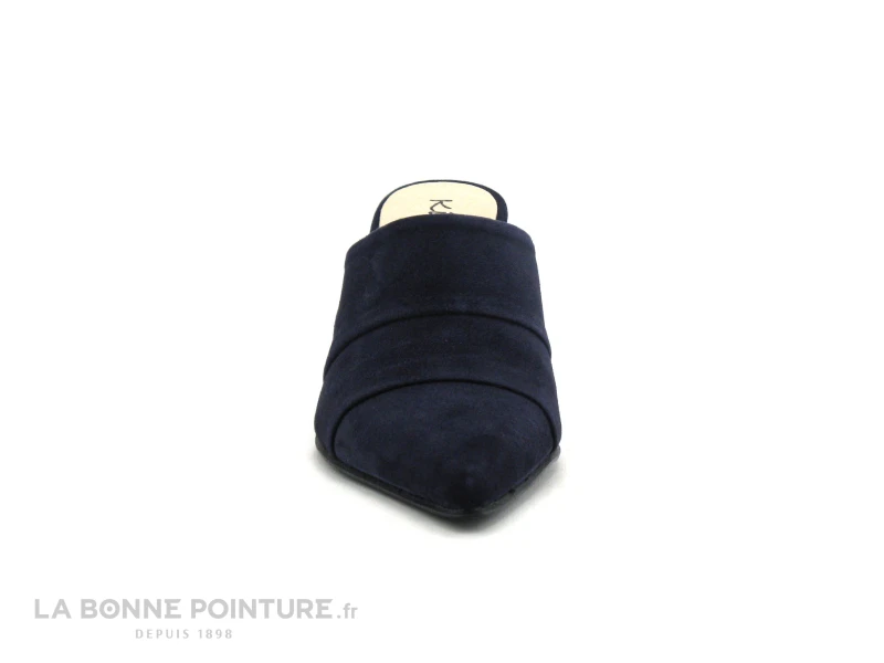 Caty Kivala MUGUET Velours Marine - Sabot Pointu Talon 4 Caty Kivala MUGUET Velours Marine - Sabot Pointu Talon – Image 2