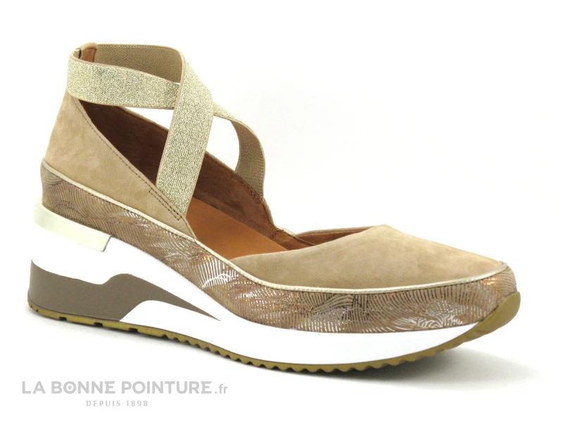 MamZelle VOLOU Creme - Velours Sable - Brides Croisees - Escarpin 7 MamZelle VOLOU Creme - Velours Sable - Brides Croisees - Escarpin – Image 5