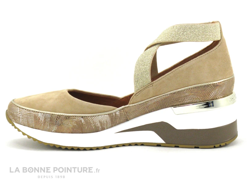 MamZelle VOLOU Creme - Velours Sable - Brides Croisees - Escarpin 5 MamZelle VOLOU Creme - Velours Sable - Brides Croisees - Escarpin – Image 3