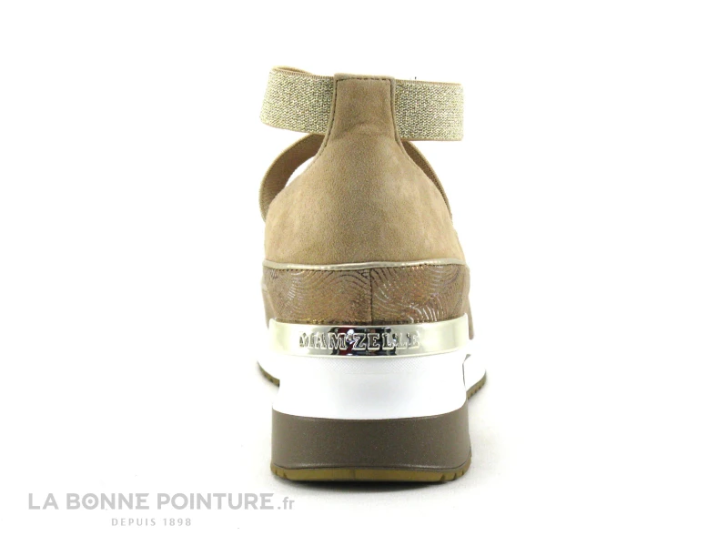 MamZelle VOLOU Creme - Velours Sable - Brides Croisees - Escarpin 6 MamZelle VOLOU Creme - Velours Sable - Brides Croisees - Escarpin – Image 4