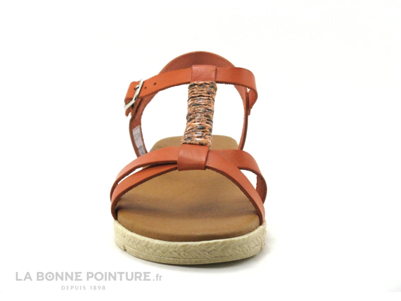 Eva Frutos 1113 Corail - Serpent - Sandale Femme Bride Salome 4 Eva Frutos 1113 Corail - Serpent - Sandale Femme Bride Salome – Image 2