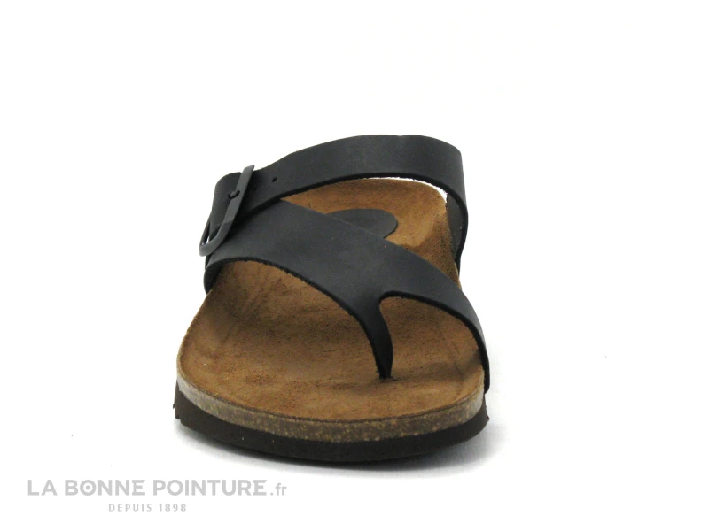 Inter Bios 7119 Negro - Tong Cuir Noir - Bride Reglable 4 Inter Bios 7119 Negro - Tong Cuir Noir - Bride Reglable – Image 2