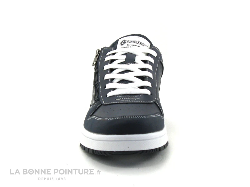 Streeter XAPECO Marine - Basket Homme Bleu Marine Avec Zip 4 Streeter XAPECO Marine - Basket Homme Bleu Marine Avec Zip – Image 2