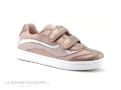 Geox DJROCK Rose - J154MC - Basket Fille Avec Brides Velcro